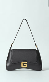 Regular Shoulder Bag In Ecopelle Nero