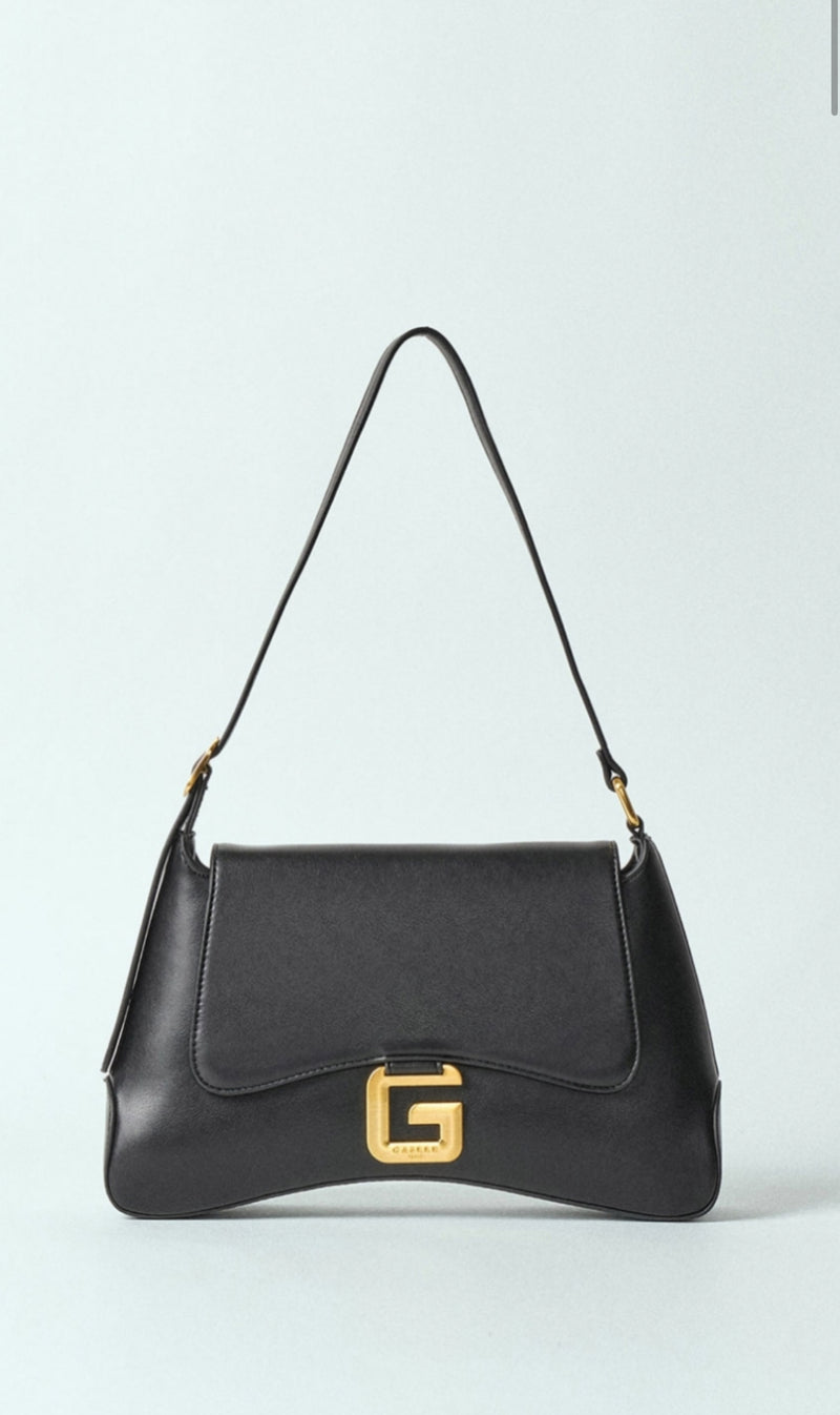 Regular Shoulder Bag In Ecopelle Nero